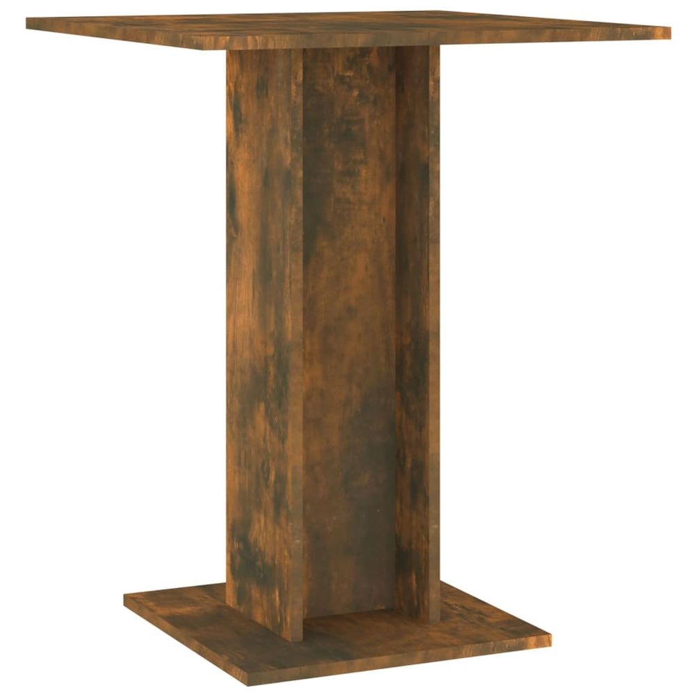 Vidaxl Bistro stolík údený dub 60x60x75 cm spracované drevo